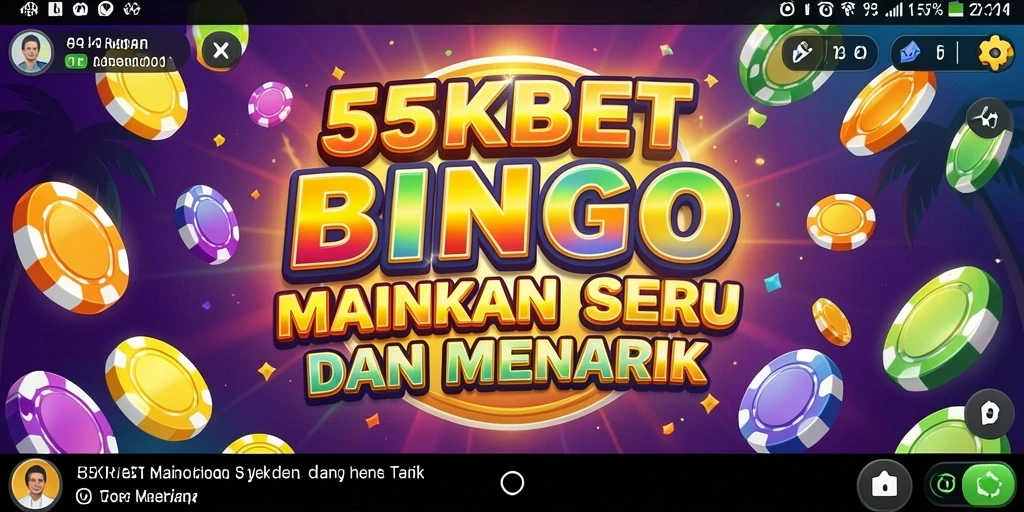 Tampilan permainan Bingo yang seru di 55KBET.