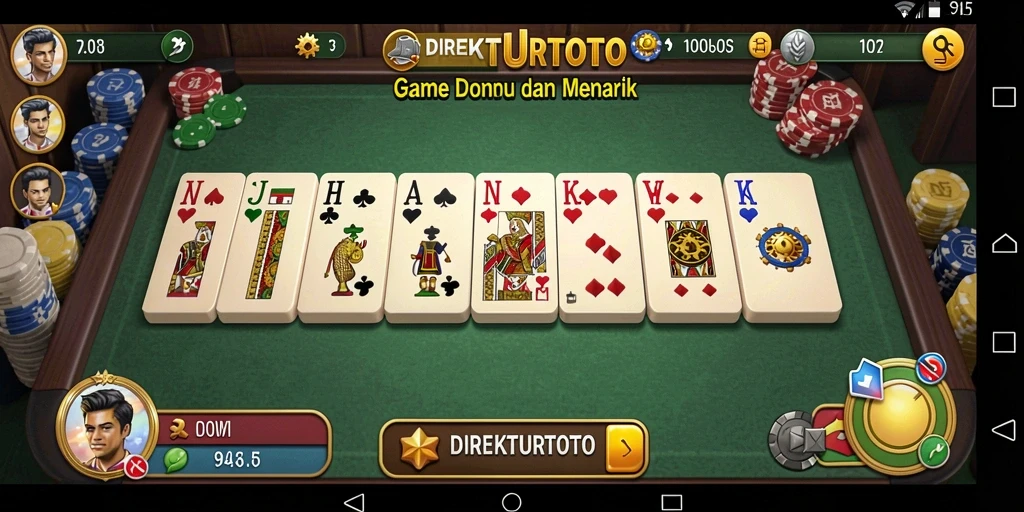 Tampilan gameplay menarik dari DIREKTURTOTO dengan pengalaman Domino yang seru.