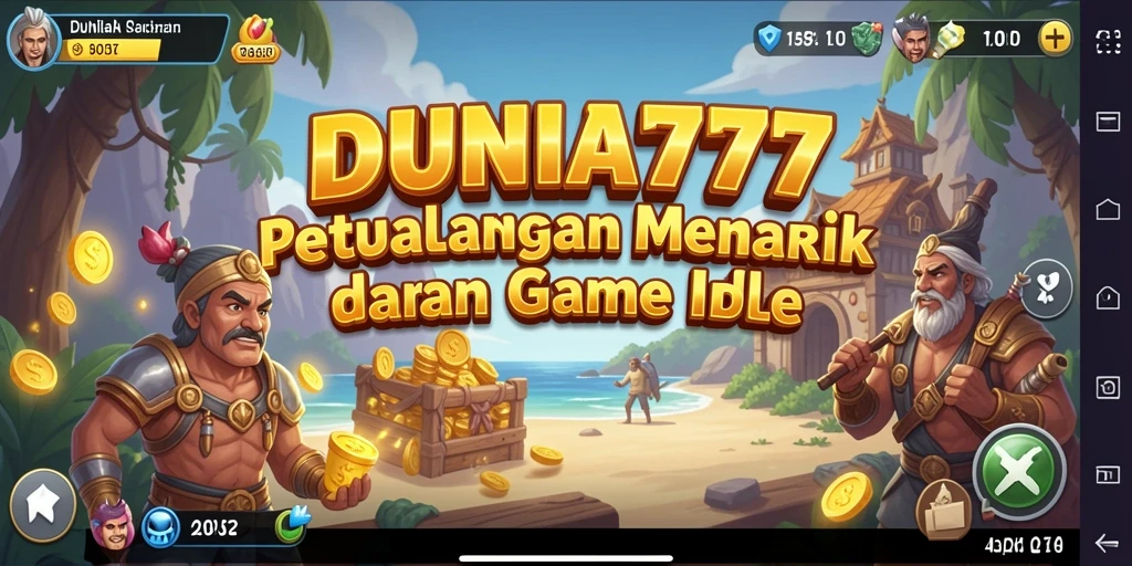 Tampilan gameplay DUNIA777 yang menarik dan penuh warna.