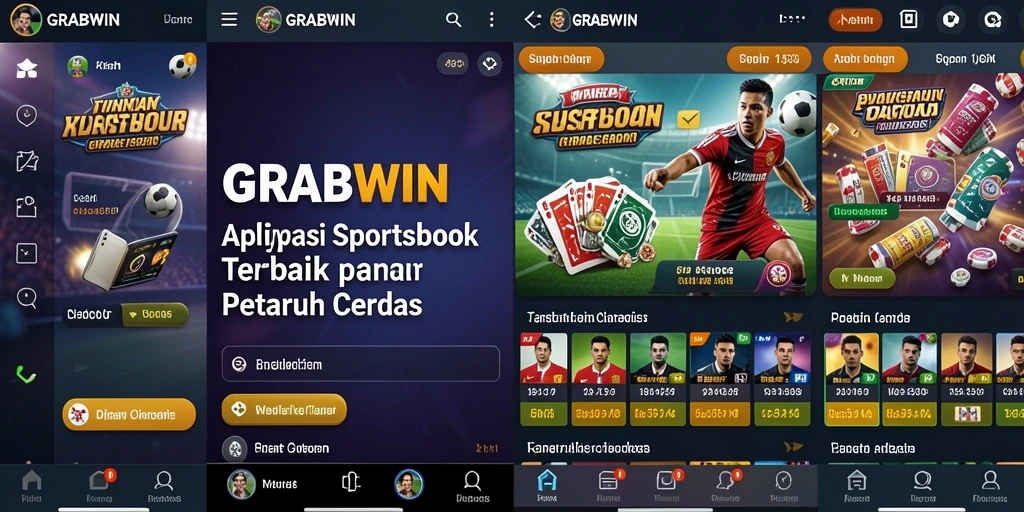 Tampilan permainan sportsbook GRABWIN dengan antarmuka yang menarik.