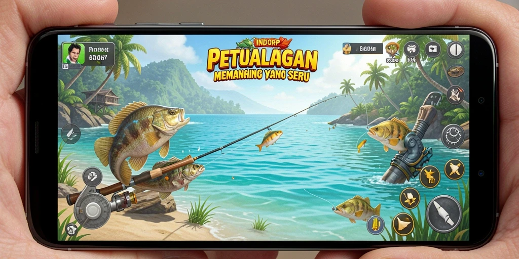 Tangkapan besar dalam game INDORP yang seru dan menantang.