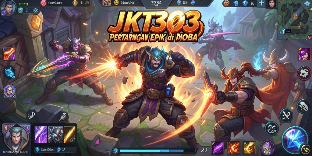 Tampilan seru dari pertempuran di JKT303 dengan grafis menawan.