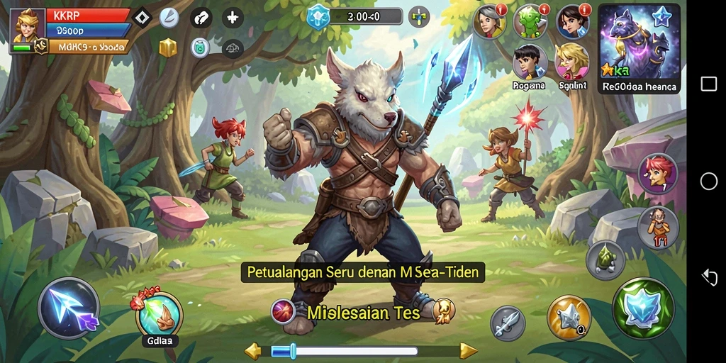 Tampilan gameplay KKRP dengan beragam teka-teki menantang.