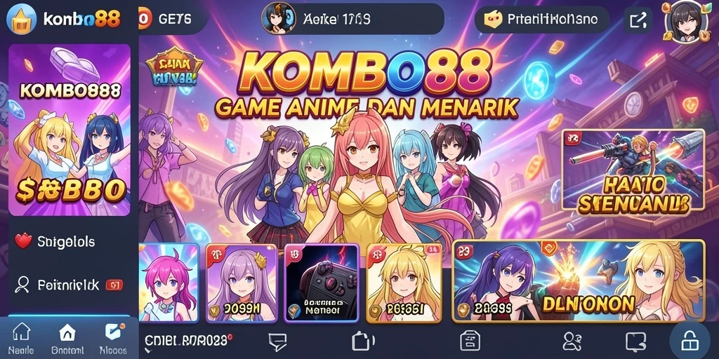 Gameplay menarik dari KOMBO88 menampilkan pertempuran karakter Anime.
