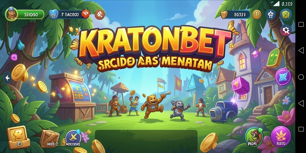Screenshot dari gameplay KRATONBET yang penuh warna dan seru.
