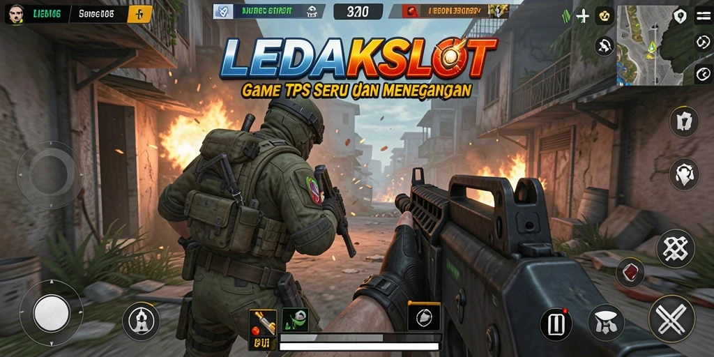 Tangkapan layar LEDAKSLOT menampilkan pertempuran seru dalam arena TPS.