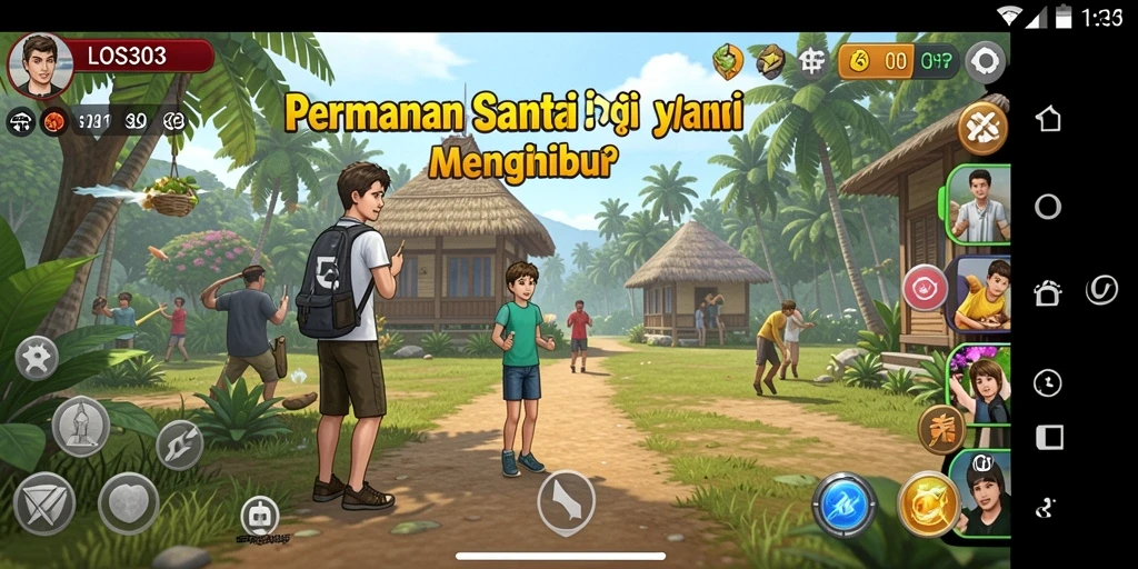 Tampilan gameplay yang seru dan interaktif dalam LOS303.