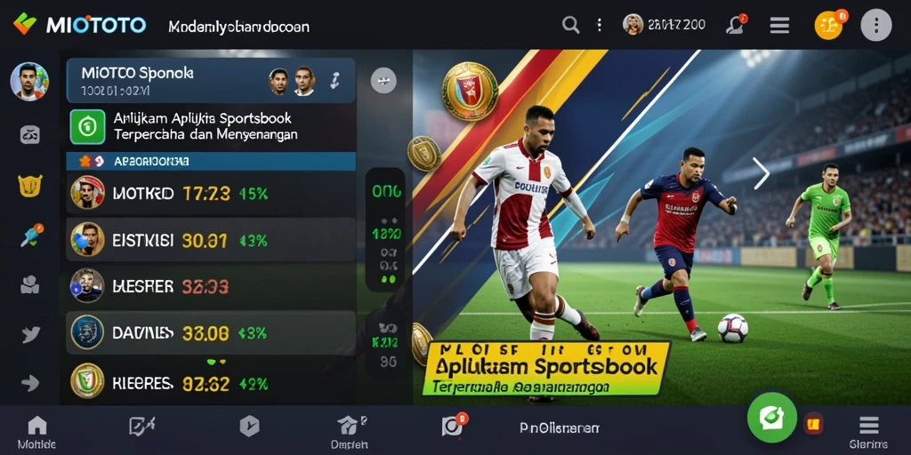 Tampilan gameplay MIOTOTO yang menarik dan informatif untuk taruhan olahraga.