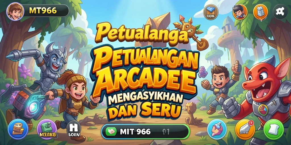 Tangkapan layar permainan MT966 menampilkan aksi seru di dalam game Arcade.