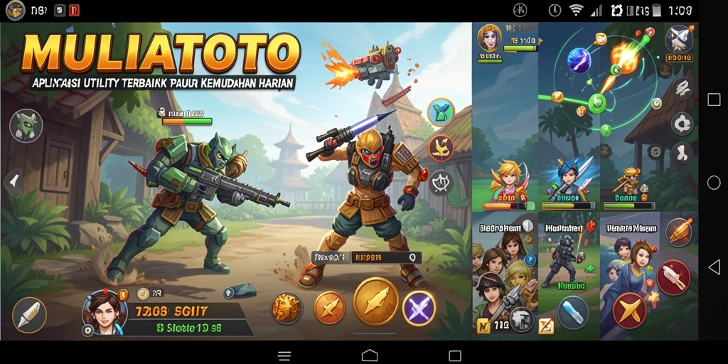 Tampilan antarmuka pengguna aplikasi <strong>MULIATOTO</strong> yang menarik dan fungsional.