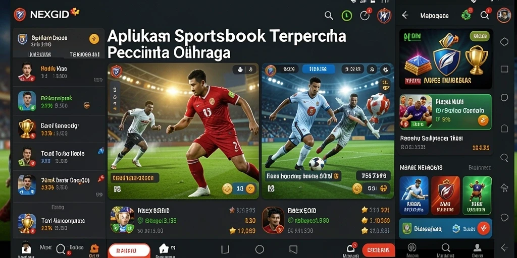 Tampilan utama NEXGID dengan pilihan taruhan olahraga yang menarik.