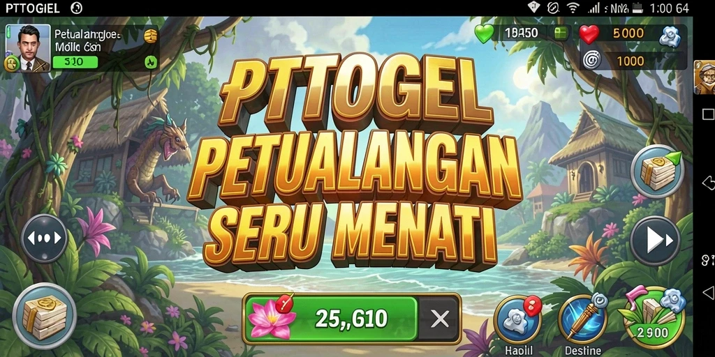 Screenshot PTTOGEL menunjukkan aksi petualangan yang mendebarkan.