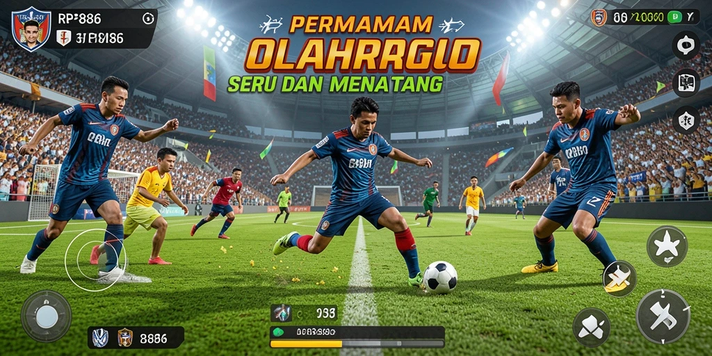 Tampilan gameplay seru dan mendebarkan di RP886.