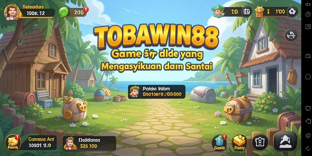 Tampilan gameplay TOBAWIN88 menunjukkan kemudahan dalam mengelola karakter Idle.