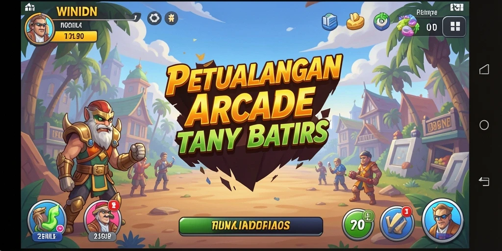 Screenshot gameplay WINIDN menampilkan aksi seru dan karakter yang berani.