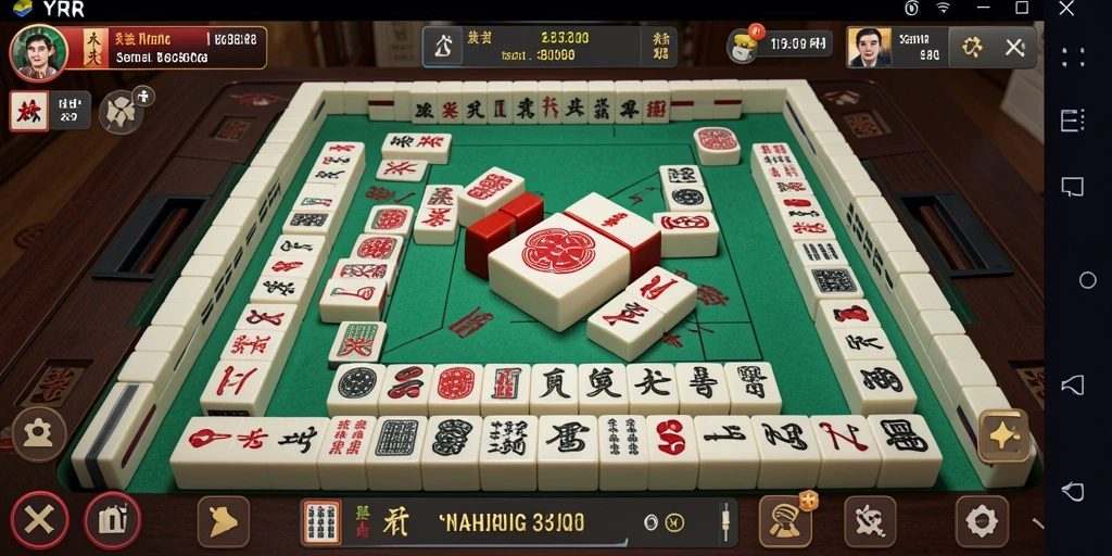 Screenshot gameplay <strong>YYRR</strong> menunjukkan suasana permainan Mahjong yang menarik.