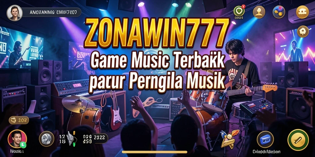 Screenshot gameplay ZONAWIN777 menampilkan pemain yang berinteraksi dengan musik.