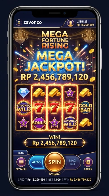 Tampilan awal aplikasi Zavonzo yang menarik dan informatif.